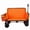 Orange, variant on 3-in-1 Folding Wagon Cart with Bench Seat, Fabric, for Apartment, Durable Build