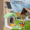 thumbnail image 3 of Bird Feeder with Camera, Smart AI Bird Breed Recognition, Birds Motion Detection with Real-Time Notice, 2K Auto Capture Bird Watching WiFi Camera, Solar-Powered Outdoor Charging Bird House,Green, 3 of 7