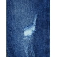 thumbnail image 5 of KIDSCOOL SPACE Baby Girl Boy Jeans,Little Kid Elastic Band Inside Ripped Denim Jeans Pants,Deep Blue,6-9 Months, 5 of 6