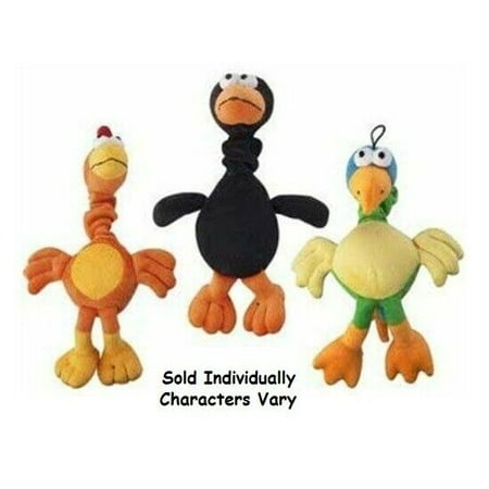 - Chirpies Singing Bird Dog Toys Plush Bungee Neck Tugs Assorted Characters 14