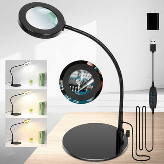 OttLite LED Magnifying Light, Freestanding and Clip-On, Daylight