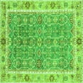 thumbnail image 1 of Ahgly Company Indoor Square Oriental Green Traditional Area Rugs, 5' Square, 1 of 4