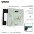 thumbnail image 3 of DUKAP LIFE Digital Bathroom Body Weight Scale - White Carrara Marble Design, 3 of 4