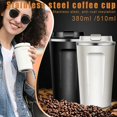 thumbnail image 2 of Portable Stainless Steel Leakproof Insulated Car Travel Coffee Mug Cup, 2 of 5
