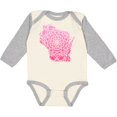 thumbnail image 3 of Inktastic Wisconsin Silhouette Mandala Boys or Girls Long Sleeve Baby Bodysuit, 3 of 5