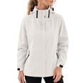 thumbnail image 4 of Cilsoka Women's Waterproof Rain Jacket Lightweight Hooded Raincoat for Hiking Travel Outdoor Softshell Windbreaker, 4 of 5