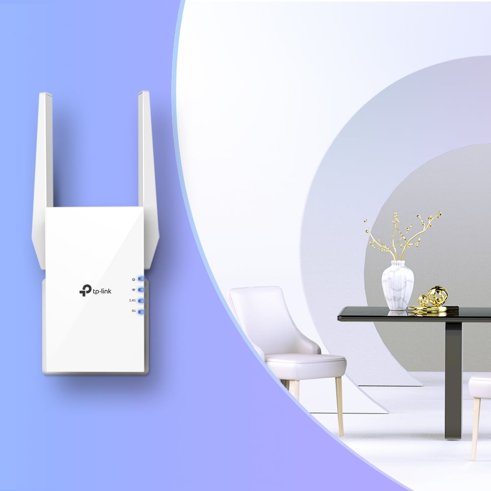 TP-Link AX1500 Wi-Fi 6 Dual-Band, Range Extender with Quick 1.5 Gbps Transfer Rate, Smart Roaming for Steady Wireless Coverage and Also Connect a Device Through the Ethernet Port