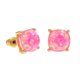 thumbnail image 5 of Pendientes de resina con efecto de estrella de colores y lentejuelas cuadradas de imitación de gemas, pendientes de moda sencillos, 5 of 6