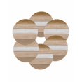 thumbnail image 7 of 15 Inch Round Placemats Set of 6, Brown Wood Grain Non Slip Heat Insulation PP Table Mats, Country Retro Wooden Plank Farmhouse Washable Place Mats for Kitchen Dining Party Table Decor, 7 of 7