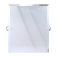 thumbnail image 6 of Pipeline Collection Frameless Rectangular Wall Mounted Tilt Mirror in Matte Black, 6 of 6