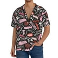 thumbnail image 3 of KLL Various Languages Mother Print Men's Shirt Short Sleeve Button Down Summer Cuba Beach Shirts- Large, 3 of 7