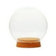 thumbnail image 3 of Cúpula con base,Cúpula de vidrio con base Exhibición de flores en forma de cúpula,Cúpula transparente a prueba de polvo con base de madera Estuche con soporte,Escaparate protector, 3 of 8