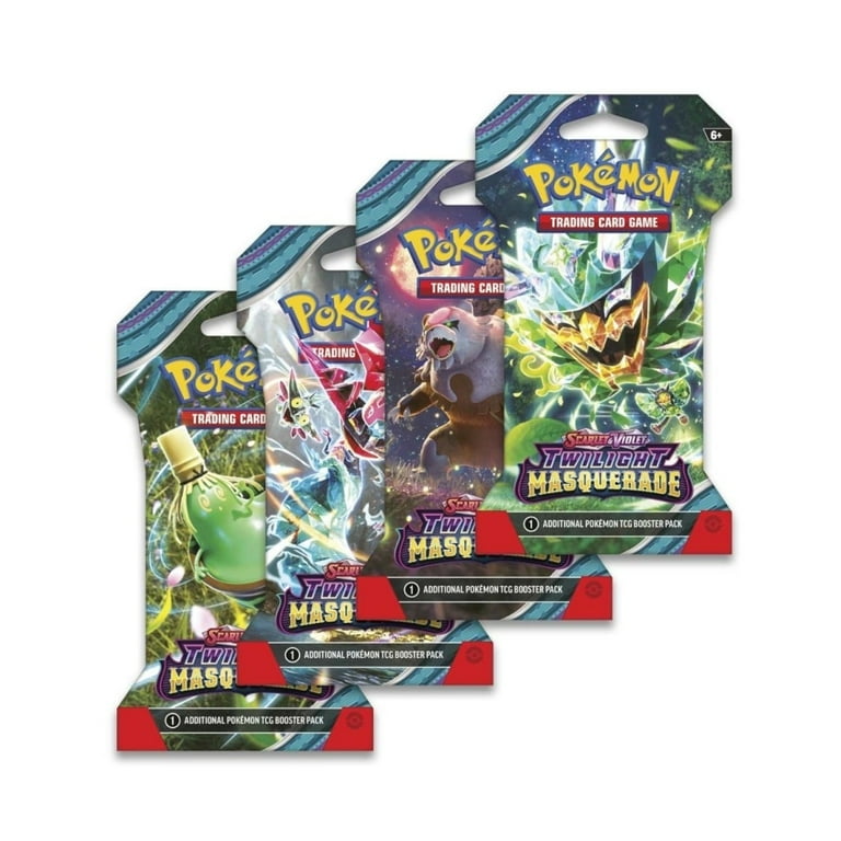 booster pack pokemon tcg Scarlet and Violet Twilight Masquerade Sleeved with Legendary Ogerpon and Tera ex Pokémon With deep trust and steady guidance Pokemon Mega Evolution Chaos Rising