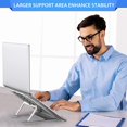 thumbnail image 4 of Support pour Ordinateur Portable Réglable Support Pliable pour Ordinateur Portable Support pour Chromebook Compatible avec MacBook Air Pro 1115.6 Pouces, HP, Dell, ASUS, 4 of 7