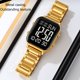 thumbnail image 4 of Reloj Digital De Acero Inoxidable, Reloj Digital Casual 2259 Golden Shell Negro Para Correr, 4 of 7
