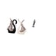 thumbnail image 5 of Figuras de cisne, esculturas de cerámica y estatuas de Guan Yin, accesorios decorativos para escritorio, estantería, aniversario, chimenea y estanterí, 5 of 8