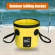 thumbnail image 2 of Soidarity Cubo de agua plegable de PVC, resistente al agua, lavabo, senderismo, de coches, contenedor organizador con asa, accesorios Pescar Amarillo 20L Soidarity OD022092-12, 2 of 6