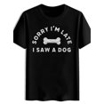 thumbnail image 1 of T Shirt Men's Wrinkle-Resistant Quick-Dry with Text & Bone Graphic Printt, 1 of 5