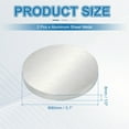 thumbnail image 2 of 6061 Aluminum Disc, 2 Pcs 3.1x1/3 Inch Round Flat Plain Aluminum Plate, Aluminum Metal Plate for Industrial Crafting DIY, 2 of 6