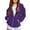 Dark Purple, variant on Mercatoo Zip Up Sweatshirt for Teen Girls 2025 Trendy Cute Oversized Hoodie 𝗬2k Sweatshirts Long Sleeve Jackets with Pockets