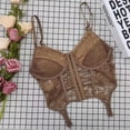 thumbnail image 1 of Top de tirantes cruzados con encaje y espalda descubierta para mujer, estilo sexy europeo y americano, con escote irregular y favorecedor para chica sexy, 1 of 6