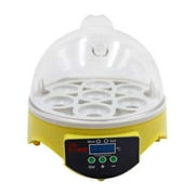 Egg Incubator,di gital Transparent Home Mini Hatching 7 Egg Capacity Incubator Egg Hatcher For Goose Birds Chicken Duck
