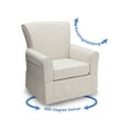 thumbnail image 6 of Delta Children Epic Nursery Glider Swivel Rocker Chair, Sand, 6 of 11