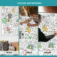 thumbnail image 3 of Giant Coloring Poster - Premium Jumbo Coloring Sheets for Kids & Adults with Thick Bleed-Resistant Pages, Use on Floor, Wall, or as Table Cloth, Use With Alcohol Based Markers (60” x 42”, ABC), 3 of 6