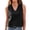 Black, variant on SHenli Womens Crochet Tank Tops Cowl Neck Business Casual Work Shirts Gingham Plaid Striped Spring Vacation Outfits Tees