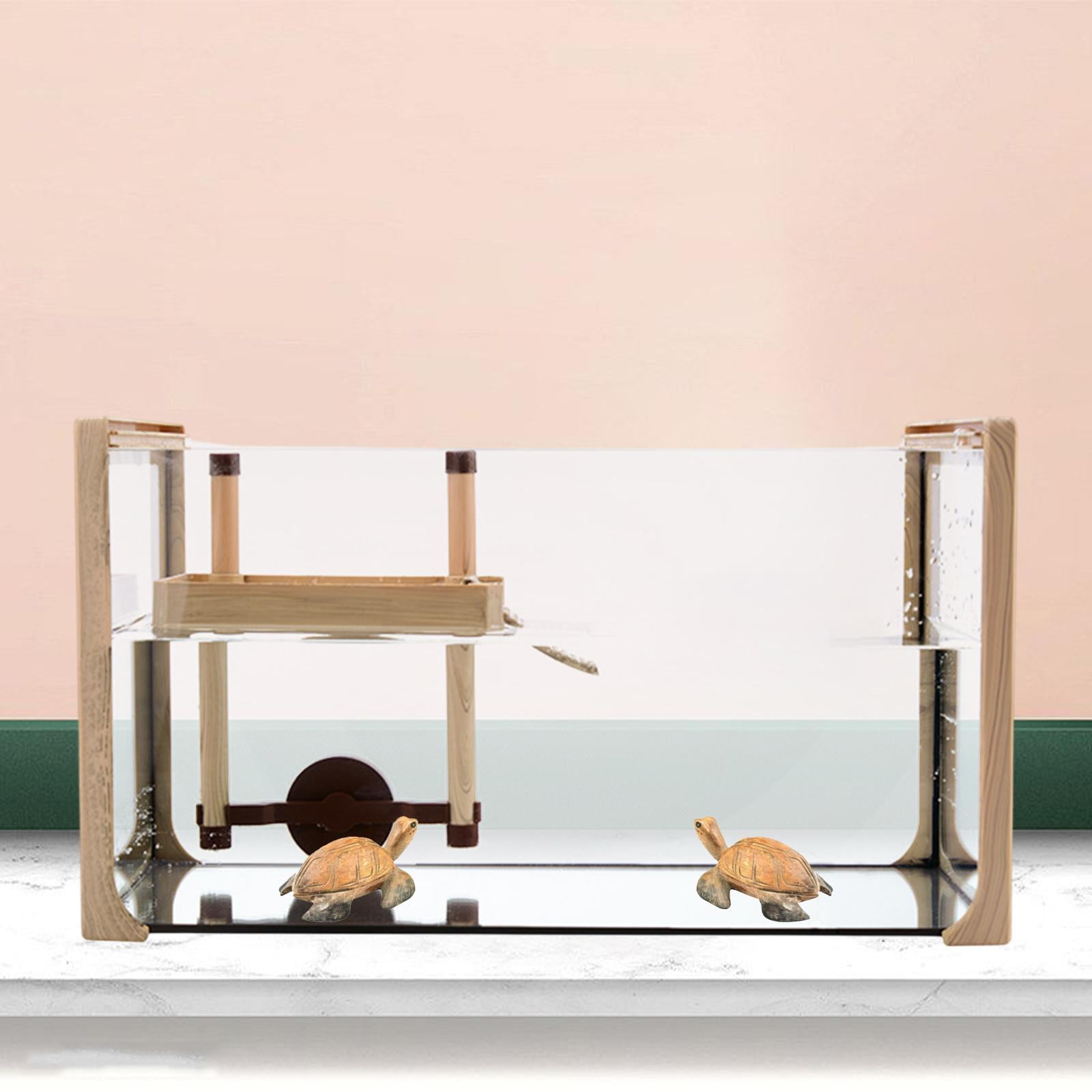 Bvdfgk Turtle Pier Float Aquarium Tortoise Dock for Aquariums Tank with Ramp Ladder