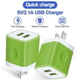 thumbnail image 2 of Charger Block,Type C 2PACK USB Wall Charger Block,AILKIN 2PACK Type C Usb C Charging Cables 6ft 3ft Charger Block Plug Adapter High Speed Phone Charger Cord Android Fast Charger Block Type C, 2 of 9