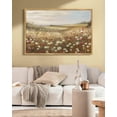 thumbnail image 2 of Drsoum Vintage Rural wildflowers Wall Art 24x36in Natural Framed Retro Rustic Landscape Wall Decor Farmhouse Kitchen Decor, 2 of 6