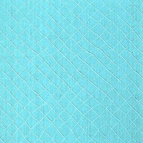 Ahgly Company Indoor Square Oriental Light Blue Industrial Area Rugs, 5' Square