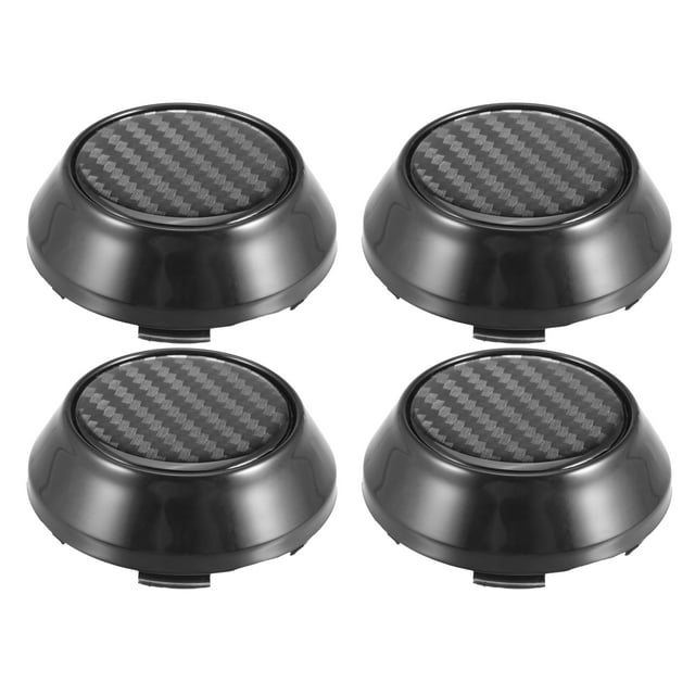 Unique Bargains 4pcs 60.5mm 65mm Wheel Center Hub Caps Hubcaps Covers Universal Rims Hub Cap Parts for Car Black