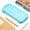 Blue, variant on Macaroon Sketch Pencil Case, Plastic Pencil Case Colored Lead Painting Art Storage Box for Studio