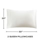 thumbnail image 3 of Juego de fundas de almohada satinadas Juicy Couture 51 x 76 cm, color blanco, paquete de 2, 3 of 6