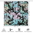 thumbnail image 2 of 4Pcs Modern Black Glitter Marble Shower Curtain Sets, Bathroom Set Decor with Non-Slip Bath Mat, Toilet Lid Rug and Contour Mat, 72 x 72inch, 2 of 8