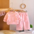thumbnail image 2 of asjyhkr Toddler Girls Vacation Sets Flower Long Sleeve Sweatshirts Pants Cute Party Casual Fall Outfits 2 Piece(0-1 Years), 2 of 5