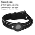 thumbnail image 5 of Black Dog Collar Soft and Breathable Reflective Heavy Duty Neoprene Padded Pet Collar with Airtag Bracket for Dogs (4 Sizes) [XL], 5 of 9