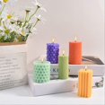 thumbnail image 3 of DIY Candle Holder Making [Large] Cylindrical Striped Candle Mold, 3 of 5