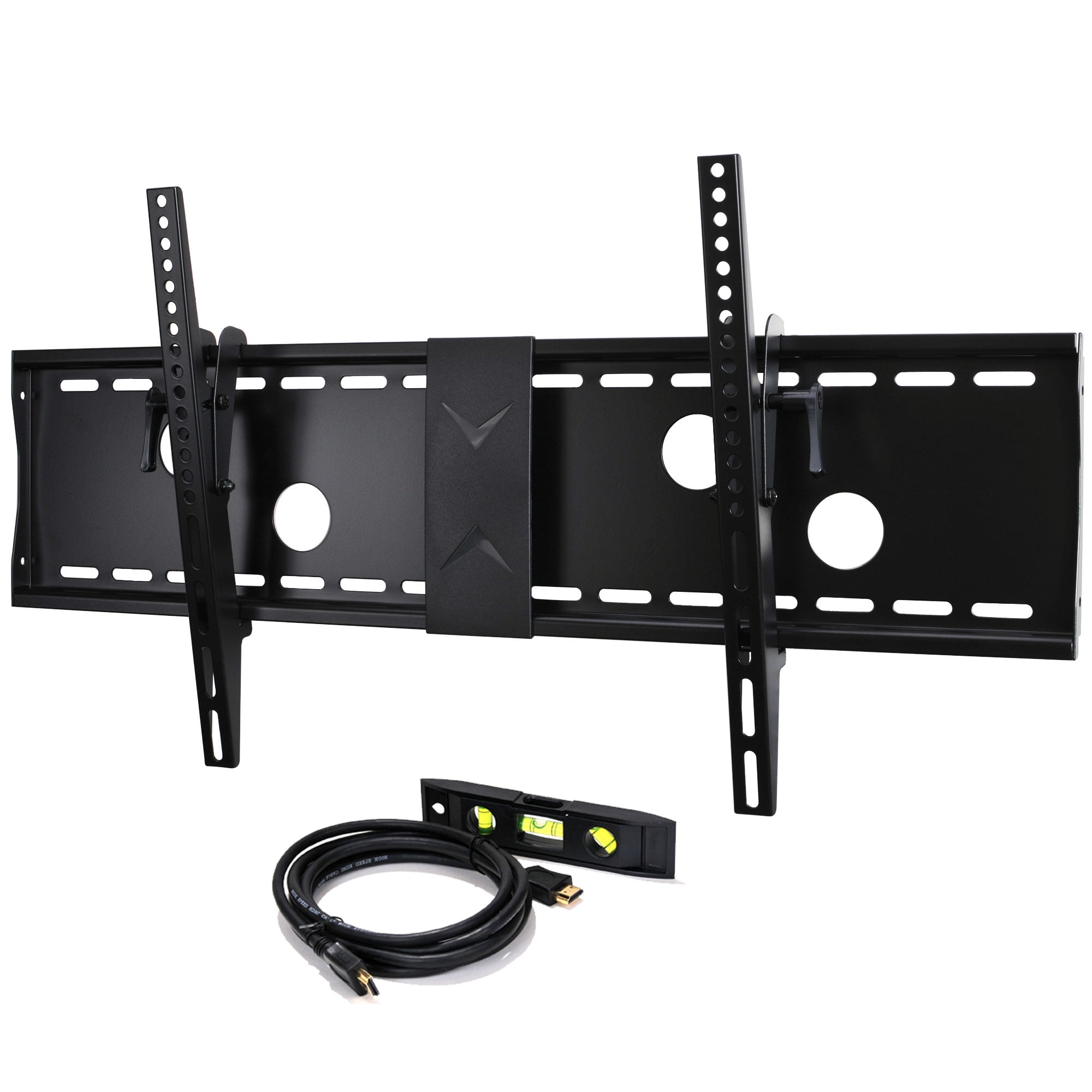Low Profile Ultra-Slim Black Adjustable Tilt/Tilting Wall Mount Bracket for Sony XBR-55X800B 55 inch 4K UHD HDTV TV/Television 