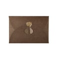 thumbnail image 2 of 50 pc Retro Colored Pearl Blank Mini Paper Envelopes Wedding Party Invitation Envelope DIY Gift Envelope Heart Closure Envelopes Rectangle Coffee 7.2x10.5cm, 2 of 6