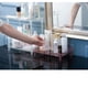 thumbnail image 5 of Estante para inodoro, cosméticos, cuidado de la piel y artículos de tocador, estante de almacenamiento para gabinete de tocador de baño de oficina de doble capa (polvo de loto) ER, 5 of 5
