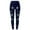 4-Dark Blue, variant on Fiaer Christmas Women's Black Leggings Snowflake Graphic High Waisted Pants Plus Size Cozy Trendy Tight Trousers XL