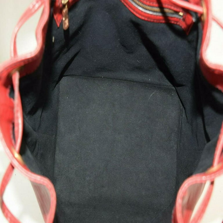 Louis Vuitton Red Epi Leather Petit Noe Drawstring Bucket Hobo Bag
