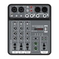 thumbnail image 1 of 4 Channel Mixer 48V Phantom Power USB Studio Sound Mixers Bluetooth DJ Console Mixing, 1 of 7