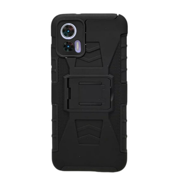 Funda Uso Rudo Clip 360 Para Motorola Edge 30 Neo Más 2 Micas De Cristal