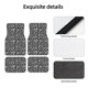 thumbnail image 4 of Balery simple white Snowflake Juego de 4 Alfombrillas para Auto, Revestimientos de Caucho Resistente, Diseño Antideslizante, 4 of 7
