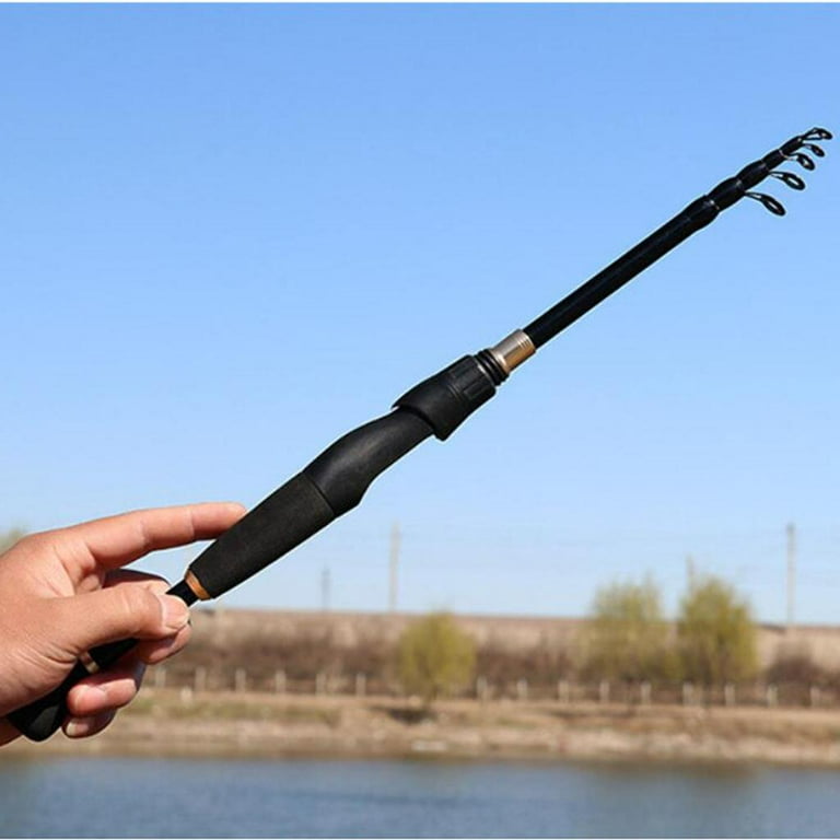Fishing Rod Telescopic Fishing Gear Fishing Pole for Saltwater Fishing Beach Fishing Bass Salmon - 6.9FT, Size: 6.9', Yellow