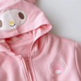 thumbnail image 3 of Miniso childrenS Hooded Sweater Female Fall New Cartoon Printing Middle Large Children Girls Zipper Long Sleeved Jacket Tops, 3 of 5